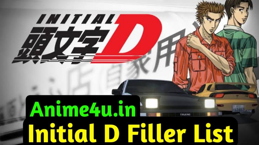 Initial D Filler List