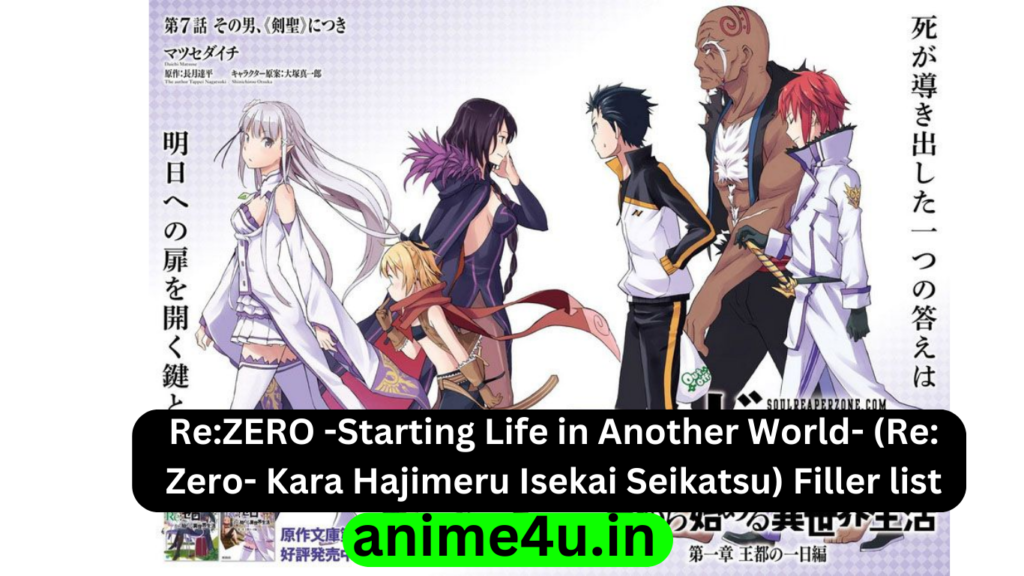 Re:ZERO -Starting Life in Another World- Filler List