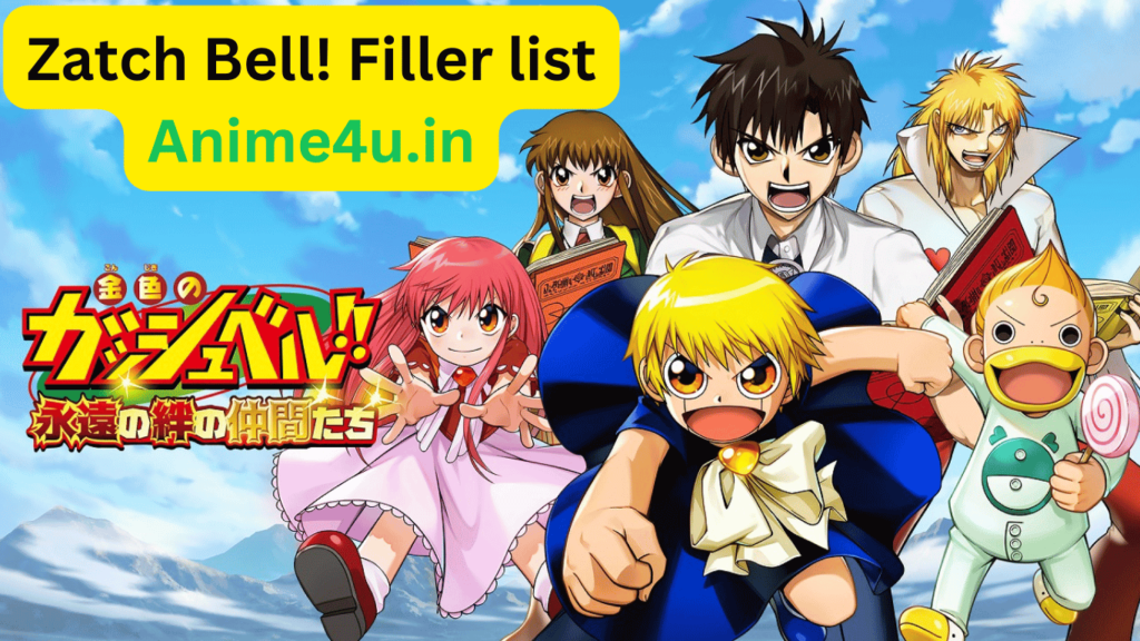 Zatch Bell! filler list